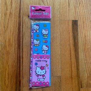 Early 2000s y2k Hello Kitty pencil and sticker set